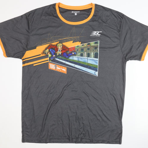 Bodycross 100 Meilin Berlin Unisex Grey Graphic T-Shirt 2XL, Sports Style