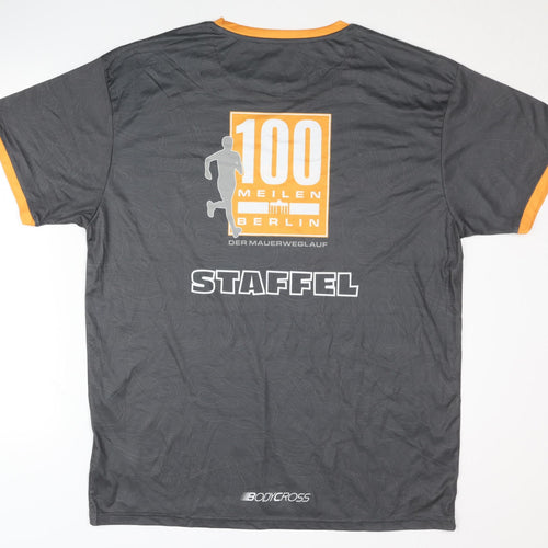 Bodycross 100 Meilin Berlin Unisex Grey Graphic T-Shirt 2XL, Sports Style