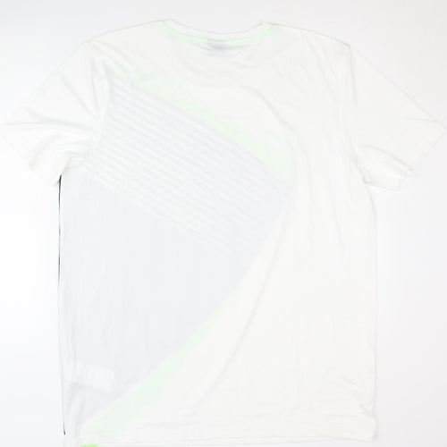 Sports Men's White XL T-Shirt Gym Training