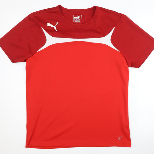 Puma Men's Red T-Shirt Medium Sports Activewear