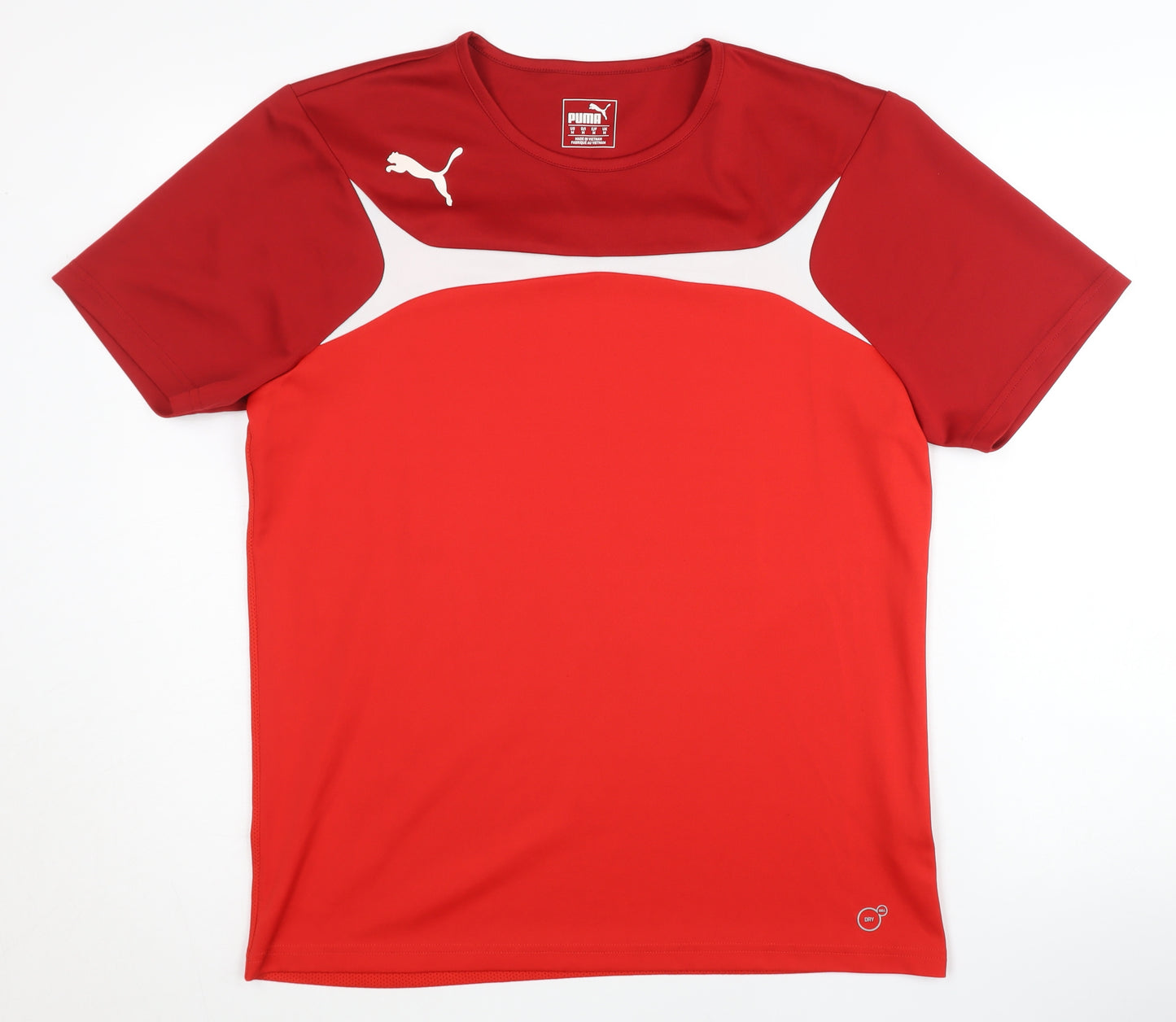 Puma Men's Red T-Shirt Medium Sports Activewear