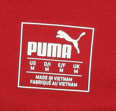 Puma Men's Red T-Shirt Medium Sports Activewear