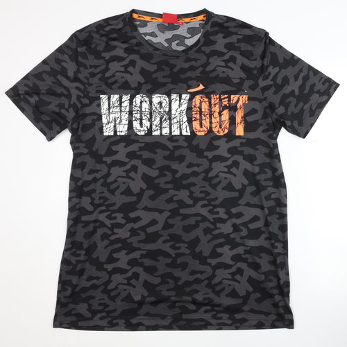Slazenger Men's XL Black Camouflage T-Shirt