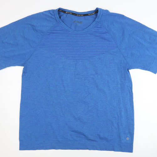 Active Men's Blue XL T-Shirt - Short Sleeve Crew Neck