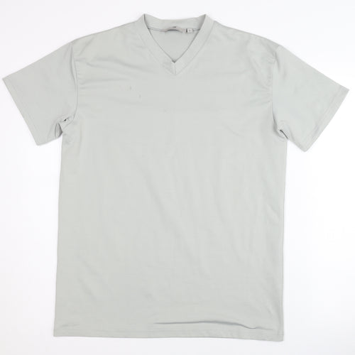 Theo Wormland Men's Grey Basic T-Shirt, Size L
