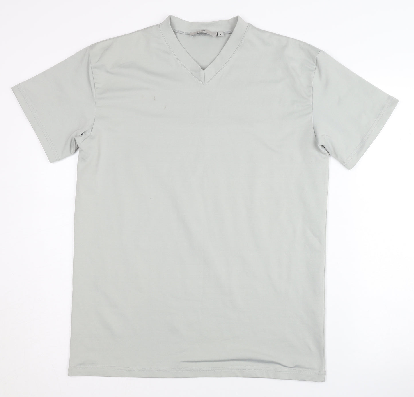 Theo Wormland Men's Grey Basic T-Shirt, Size L