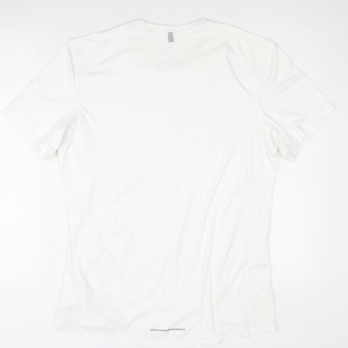 Nike Men's White Dri-FIT T-Shirt, Size M, Activewear