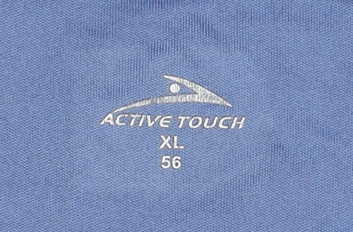 Active Touch Men's Blue XL Basic T-Shirt