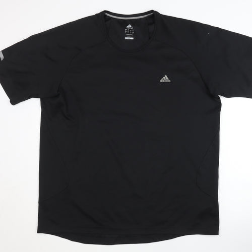 Adidas Men's Black T-Shirt L Gym Running