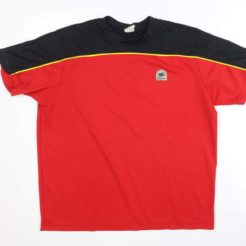 Sugoi Men's Red Colourblock Jersey T-Shirt Size M