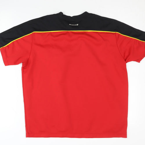Sugoi Men's Red Colourblock Jersey T-Shirt Size M