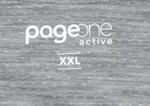 PageOne Active Men's Grey T-Shirt XXL Basic Style