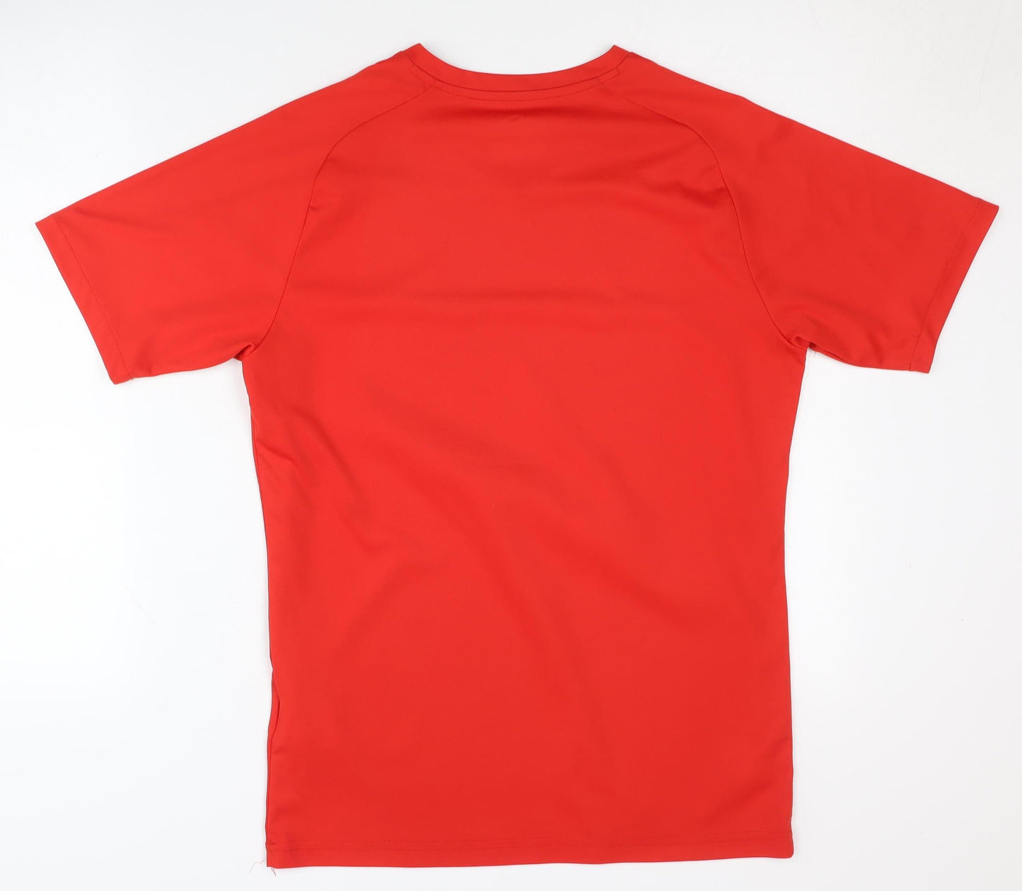 Puma Men's Red T-Shirt, Size S, V-Neck, Gym Wear