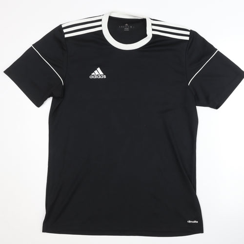 Adidas Men's Black M Jersey T-Shirt, Gym & Football