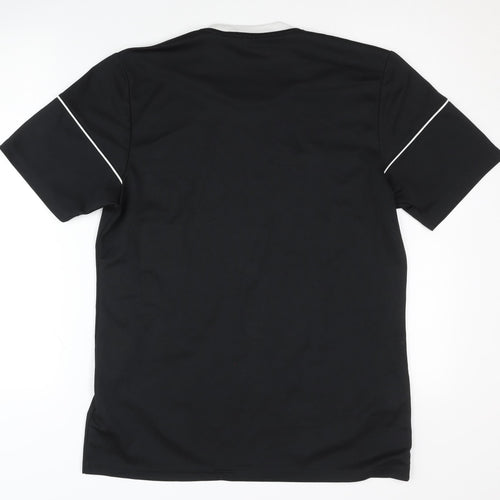 Adidas Men's Black M Jersey T-Shirt, Gym & Football