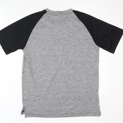 Adidas Men's Grey Sports T-Shirt S Moisture Wicking