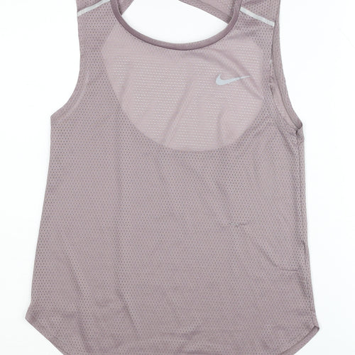 Nike Women's Grey Dri-FIT Tank XS Slim Athletic