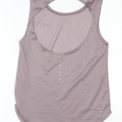 Nike Women's Grey Dri-FIT Tank XS Slim Athletic