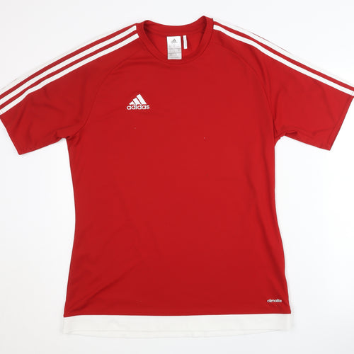 Adidas Men's Red M Sports T-Shirt Short Sleeve