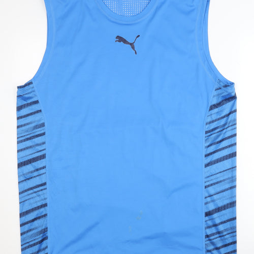 Puma Men's Blue Tank Top XL Gym & Training Jersey