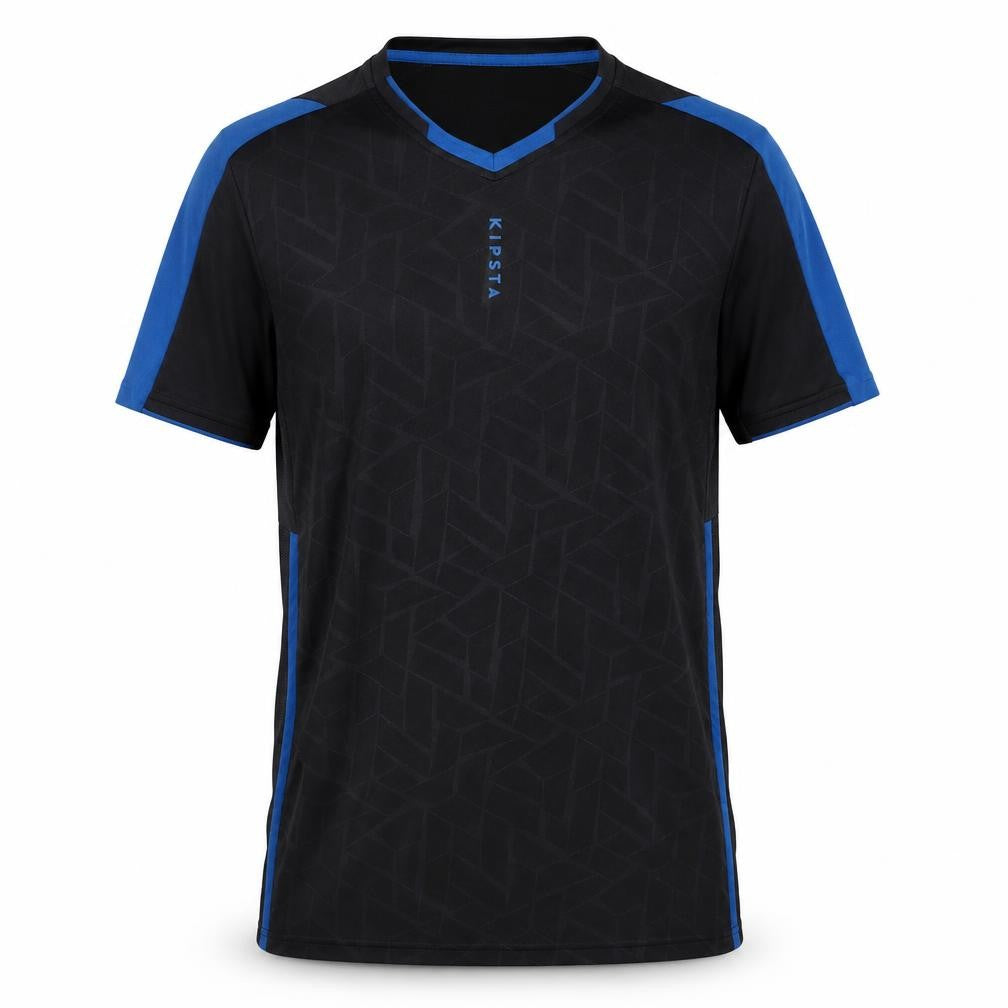 Front view of Decathlon Men's Black Athletic Jersey T-Shirt M