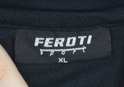Feroti Men's Black T-Shirt XL Sportswear