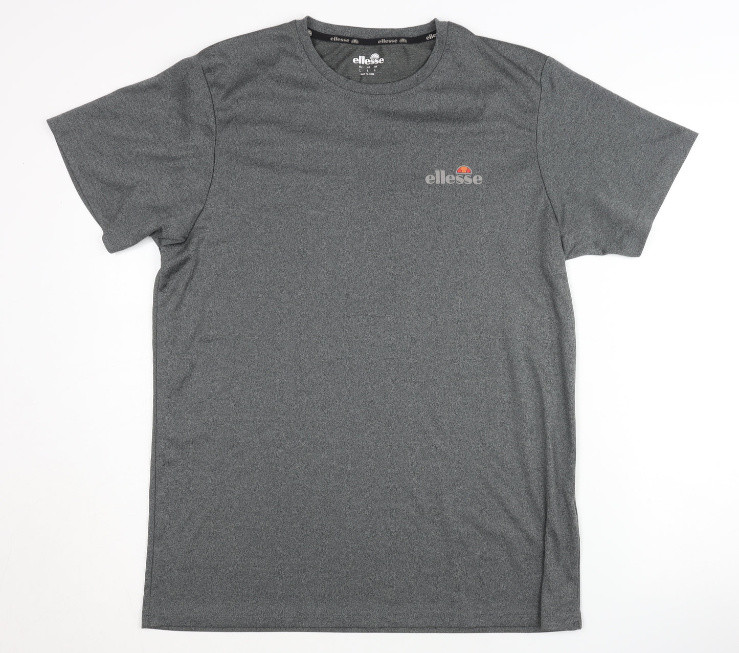 Ellesse Men's Grey T-Shirt L Short Sleeve Activewear