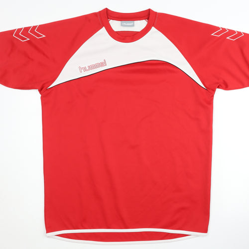 Hummel Men's Red Jersey T-Shirt M - Sports