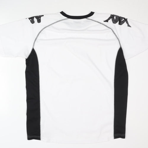 Kappa Men's XL White T-Shirt, Short Sleeve, Crew Neck