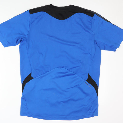 Adidas Teens Blue T-Shirt XL Gym Training Sportswear