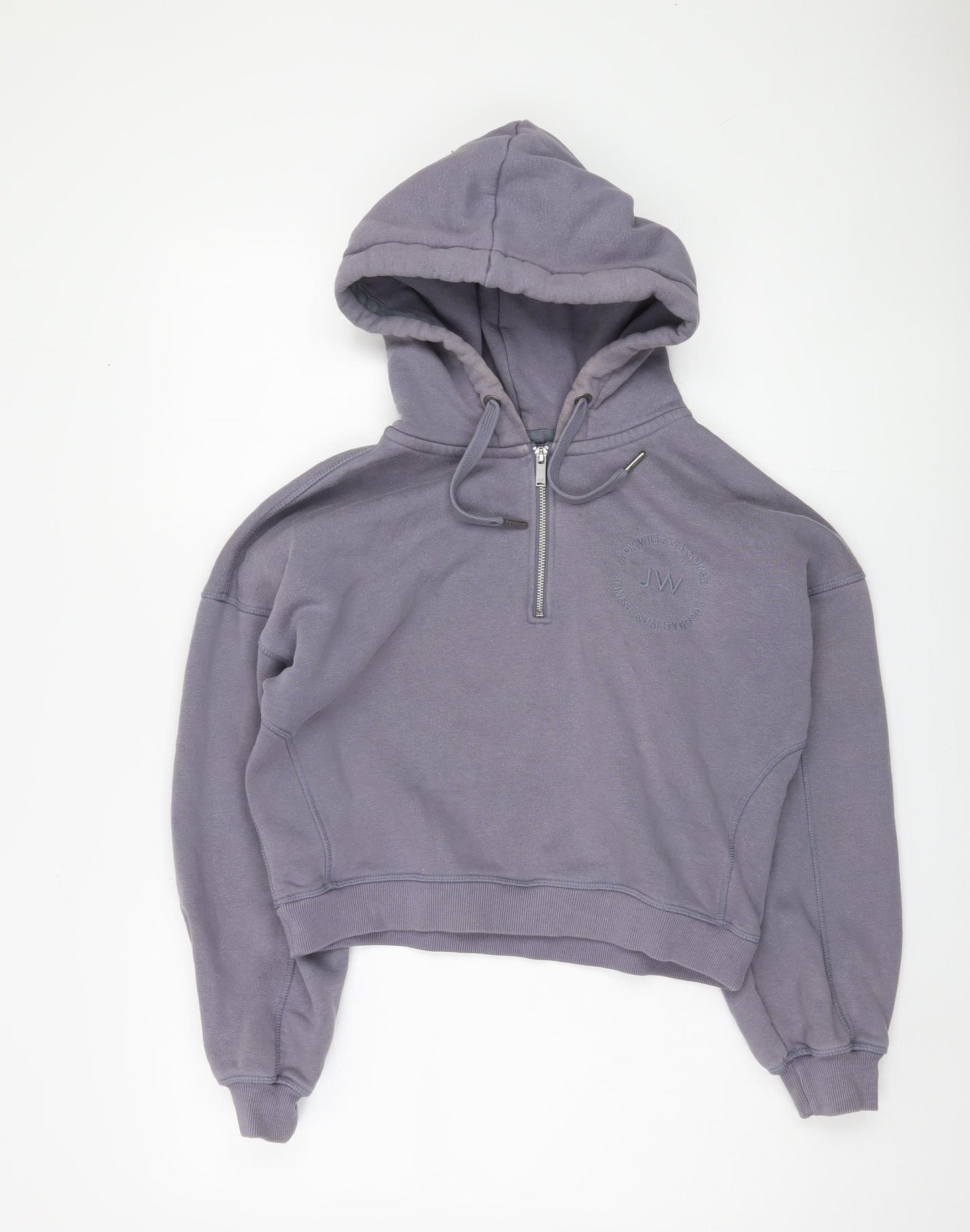 Jack Wills Women's Purple Hoodie, Size 8, Hooded Fleece
