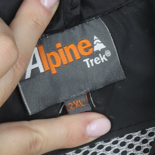 Alpine Trek Men's Black 2XL Windbreaker Jacket