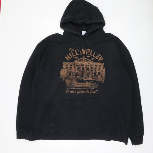 Port & Company Men's 2XL Black Graphic Hoodie