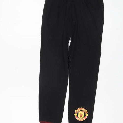 Manchester United Boys Pyjama Pants Black 9-10 Years Sports