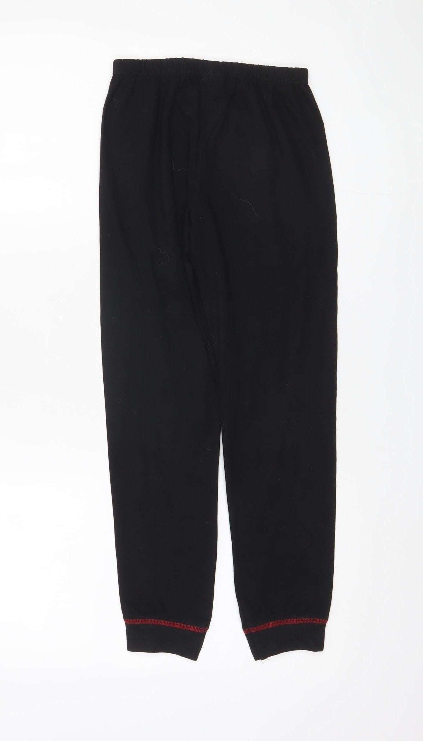 Manchester United Boys Pyjama Pants Black 9-10 Years Sports