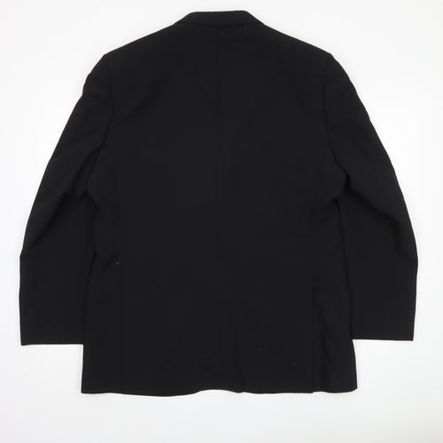 Greenwoods Elite Men's Black Blazer 42R Single-Breasted