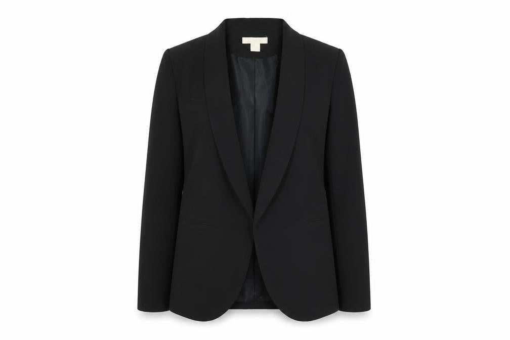 Front view of H&M Women's Black Blazer -, size 10