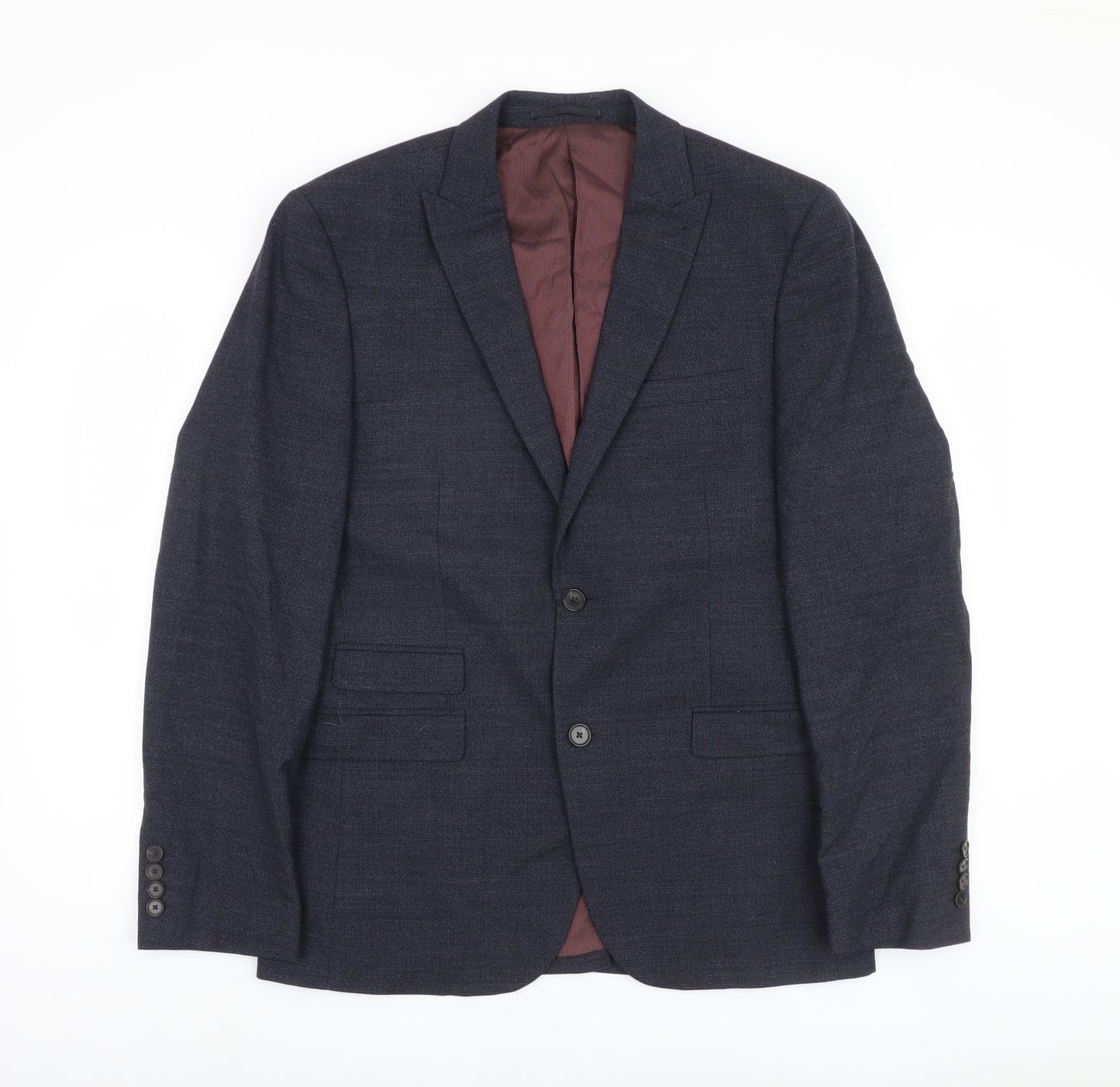 Next Men's Blue Regular Fit Jacket 40