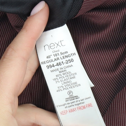 Next Men's Blue Regular Fit Jacket 40