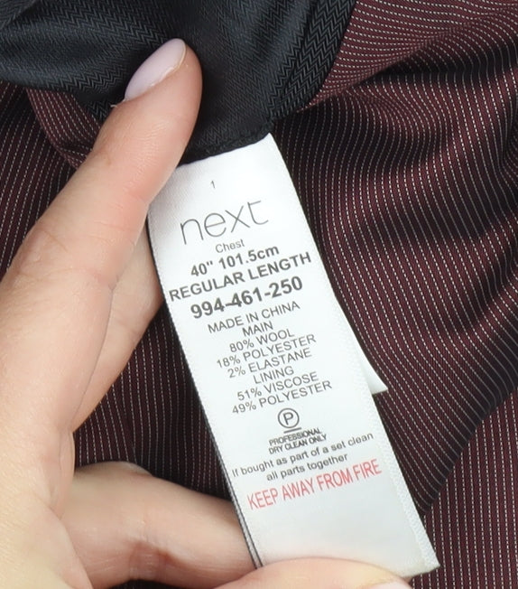 Next Men's Blue Regular Fit Jacket 40