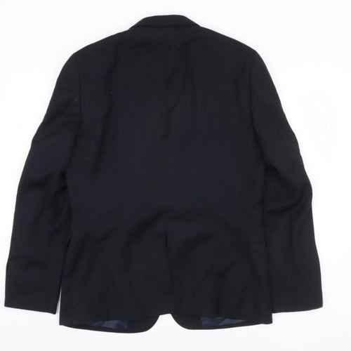 DKNY Men's Dark Blue Blazer 42R Single-Breasted Jacket