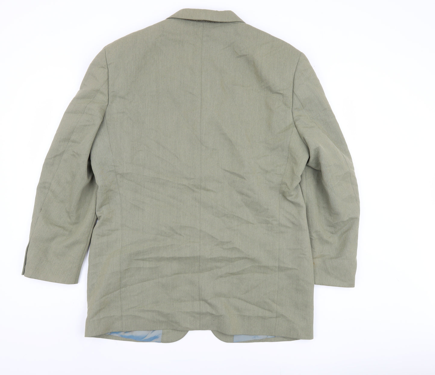 MODE Men's Green Blazer, 40S, Single-Breasted Jacket