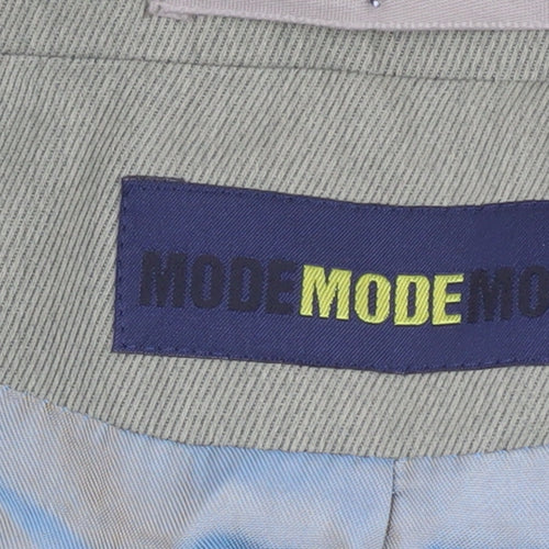 MODE Men's Green Blazer, 40S, Single-Breasted Jacket