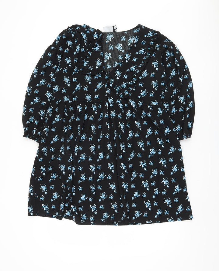 ASOS Women’s Black Floral Dress, Size 8, Polyester