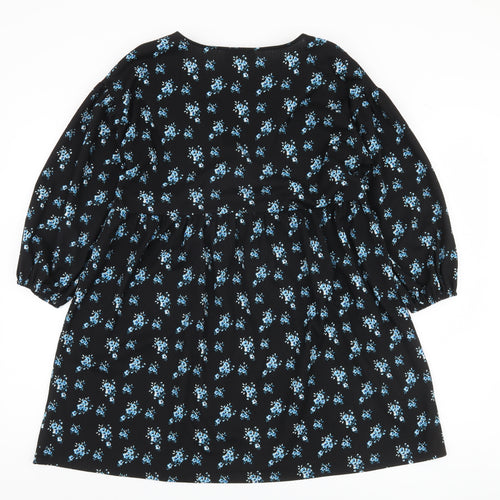 ASOS Women’s Black Floral Dress, Size 8, Polyester