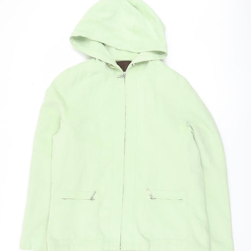 Berkertex Women's Green Hooded Jacket Size 12
