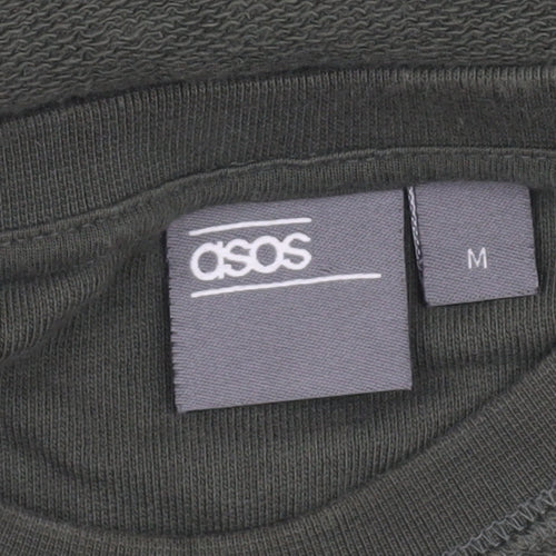 ASOS Men's Green Pullover Sweatshirt, M, Crewneck