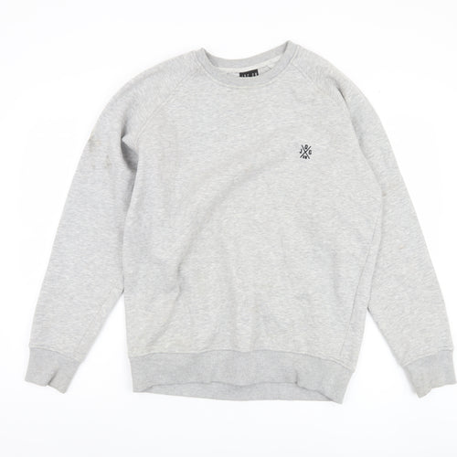 Jog On London Men's Grey Pullover Sweatshirt, Size L