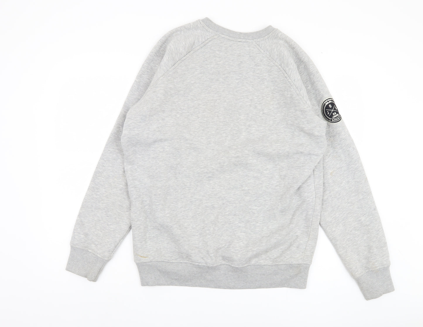Jog On London Men's Grey Pullover Sweatshirt, Size L