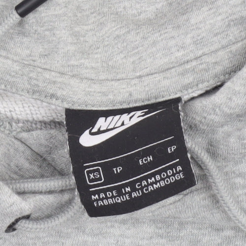 Nike Women's XS Grey Pullover Hoodie - Casual Comfort